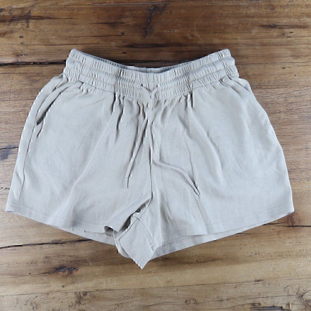 OAK + FORT TAN HIGH WAIST SHORTS WITH POCKETS SIZE SMALL